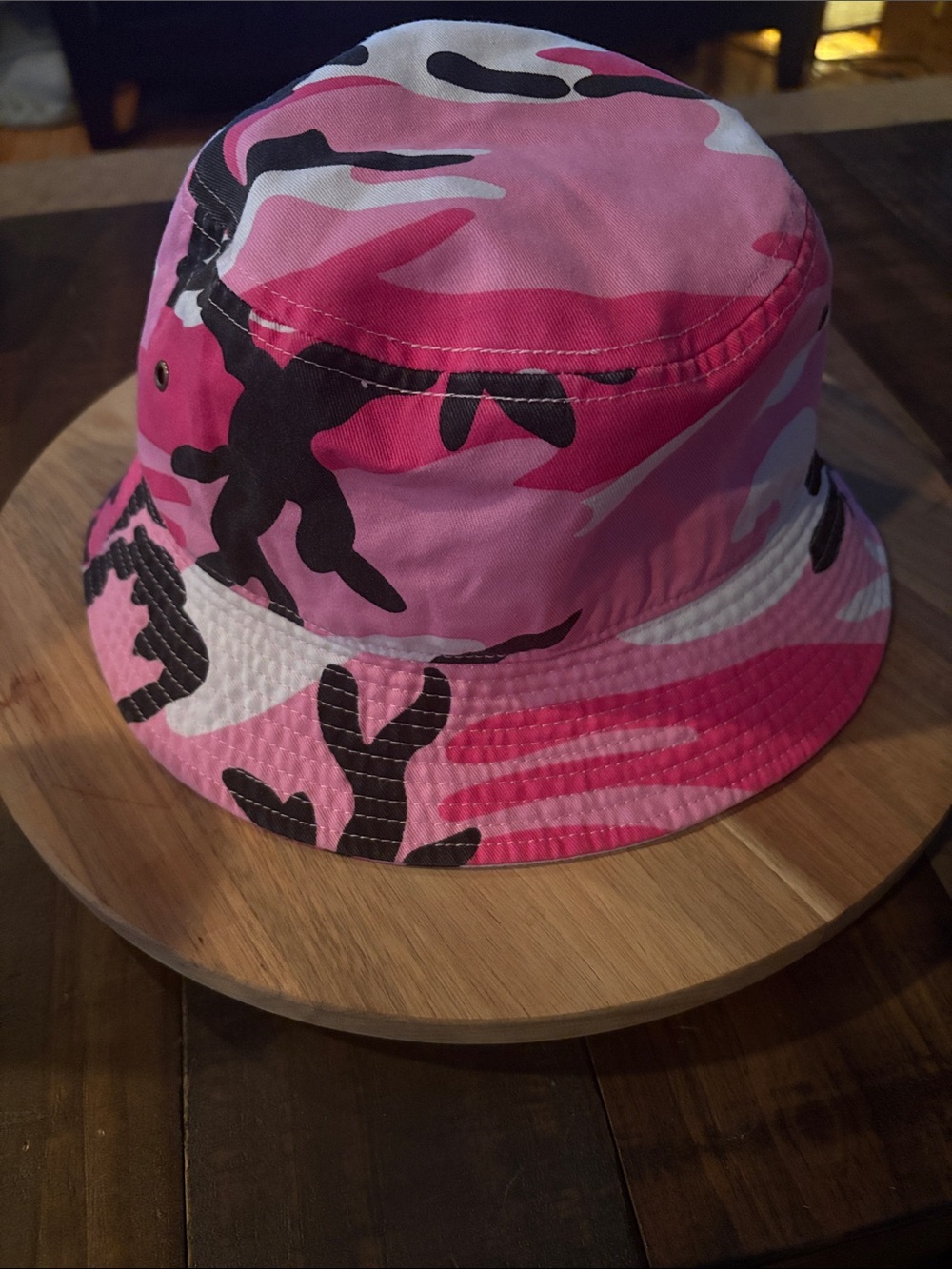 Newhattan Pink Camo Bucket Hat